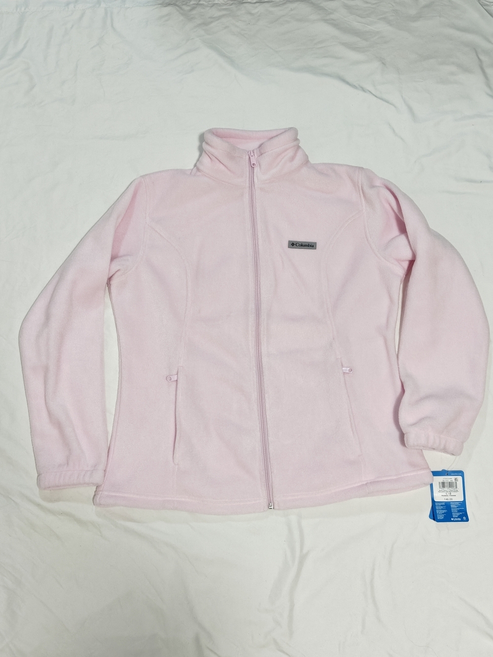 Columbia Women's Light Pink Full-Zip Fleece Jacket